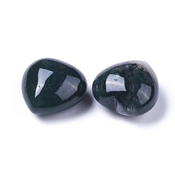 Natural Moss Agate Heart Love Stone&nbsp;G-F659-B30
