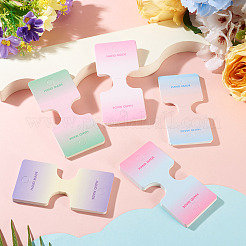 50Pcs 5 Colors Folding Paper Jewelry Display Cards&nbsp;ODIS-TA0001-08