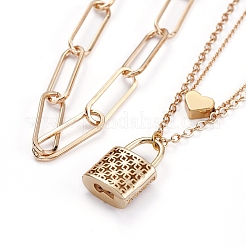 Double Layer Necklaces & Chain Necklaces Sets&nbsp;NJEW-JN02753