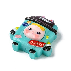 Cartoon Boy Opaque Resin Decoden Cabochons&nbsp;RESI-C045-03A