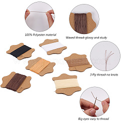 6 Bundles 6 Colors Waxed Cotton Cords&nbsp;OCOR-CY0001-96
