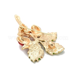 Pine Cone Alloy Rhinestone Brooches Pins&nbsp;JEWB-I049-03KCG