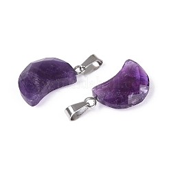 Natural Amethyst Pendants&nbsp;G-N349-02C-P