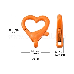 20Pcs Spray Painted Alloy Lobster Claw Clasps&nbsp;FIND-YW0001-73