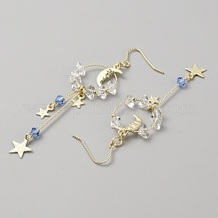 Plastic Beaded Dangle Earrings&nbsp;EJEW-WH0004-122