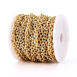 Brass Textured Cable Chains&nbsp;CHC-T018-29G