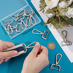 10Pcs Alloy Swivel Lobster Claw Clasps&nbsp;FIND-BBC0003-82A-P