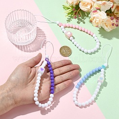 3Pcs Acrylic & Plastic Mobile Straps&nbsp;HJEW-YW00235