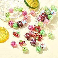 45Pcs 9 Styles Plastic Round Bead & Acrylic Beads Kits&nbsp;MACR-CJ0002-45