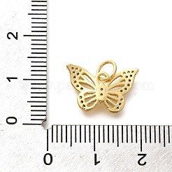 Rack Plating Brass Micro Pave Cubic Zirconia Pendant&nbsp;KK-H508-27G