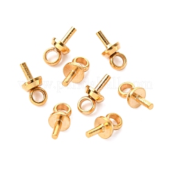 304 Stainless Steel Cup Pearl Peg Bails Pin Pendants&nbsp;STAS-H436-15