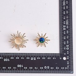 3Pcs 3 Style Rhinestone Sun & Moon with Cat Enamel Pins&nbsp;JBR077A