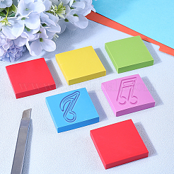10Pcs 5 Colors Rubber Stamps&nbsp;AJEW-CP0008-30