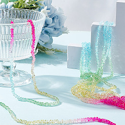 10 Strands Transparent Glass Bead Strands&nbsp;GLAA-HY0001-38B