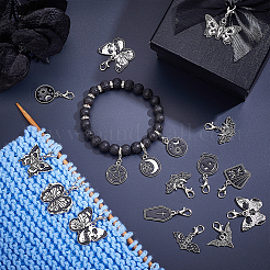 27Pcs 14 Style Alloy Enamel Pendant Decorations&nbsp;HJEW-ME00065