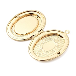 Rack Plating Brass Locket Pendants&nbsp;KK-K277-05LG