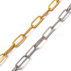 DIY 4m Flat & Oval Brass Paperclip Chains Necklace Making Kits&nbsp;DIY-FS0001-19