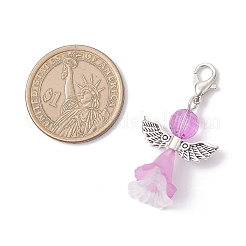 Transparent Acrylic Angel Pendant Decorations&nbsp;HJEW-JM04126