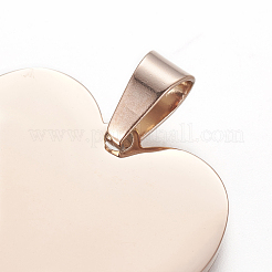 Ion Plating(IP) 304 Stainless Steel Stamping Blank Tag Pendants&nbsp;STAS-F213-02RG