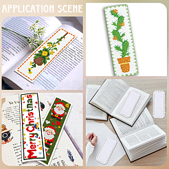 10Pcs Linen Aida Cloth Bookmarks for Cross Stitch Making&nbsp;DIY-CY0001-77