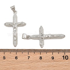 Easter Brass Micro Pave Clear Cubic Zirconia Pendants&nbsp;CU-CBADC6C-09P-03