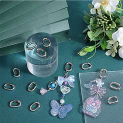 30Pcs Zinc Alloy Spring Gate Rings&nbsp;FIND-SC0010-83B