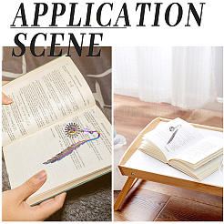 12Pcs 3 Style Alloy Bookmarks Finding with Hole&nbsp;PALLOY-SC0004-29