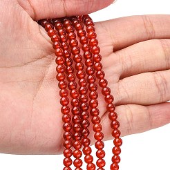 Natural Carnelian Beads Strands&nbsp;G-C076-4mm-2A