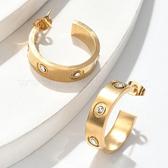 304 Stainless Steel Stud Earrings&nbsp;EJEW-S253-17G
