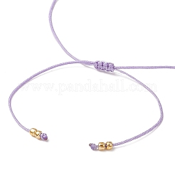 Natural Round Amethyst Beads Braided Bead Bracelets for Women&nbsp;BJEW-JB11655-04
