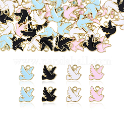 80Pcs 4 Colors Zinc Alloy Enamel Charms&nbsp;PALLOY-CJ0001-151