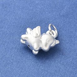 Fine Silver Unicorn Charms&nbsp;STER-R012-10S