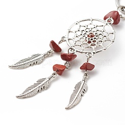 Natural Red Jasper Keychain&nbsp;KEYC-JKC00346-01