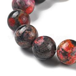 Natural Multi-Color Agate Beads Strands&nbsp;G-A261-B06-14mm