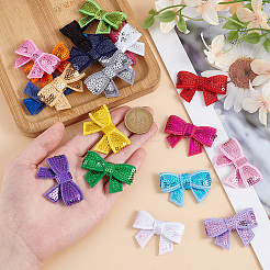 Sequin Felt & PET Bowknots&nbsp;DIY-MA0006-57A