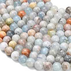 Natural Aquamarine Beads Strands&nbsp;G-F591-29A-8mm