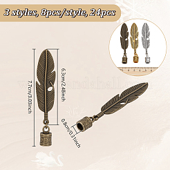 24Pcs Alloy Cord Ends&nbsp;HJEW-NB00328