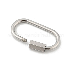 Non-Tarnish 304 Stainless Steel Screw Carabiner Lock Charms&nbsp;STAS-H107-04D-P
