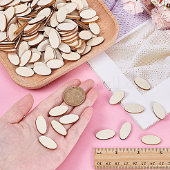 220Pcs Oval DIY Blank Wood Crafts&nbsp;DIY-AR0004-94