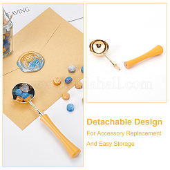 Brass Wax Sticks Melting Spoon&nbsp;AJEW-WH0168-95A