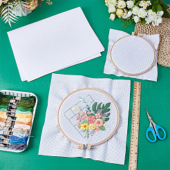 14CT Cross Stitch Canvas Cotton Embroidery Fabric&nbsp;DIY-WH0410-341A