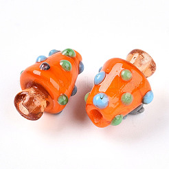 Handmade Lampwork Bumpy Beads&nbsp;LAMP-T022-02A-09