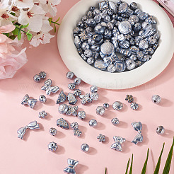 100G Pearlized Opaque Acrylic Beads&nbsp;OACR-TA0004-40