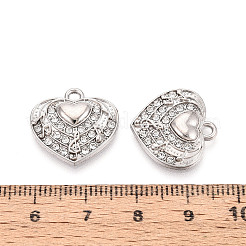 Alloy Rhinestone Pendants&nbsp;FIND-N008-28P