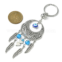 Handmade Lampwork Evil Eye Pendant Keychain&nbsp;KEYC-JKC00535