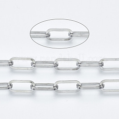 Tarnish Resistant 304 Stainless Steel Paperclip Chains&nbsp;CHS-S001-04A-P