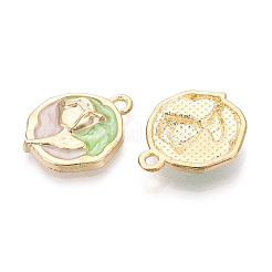 Alloy Enamel Pendants&nbsp;ENAM-N069-02KCG