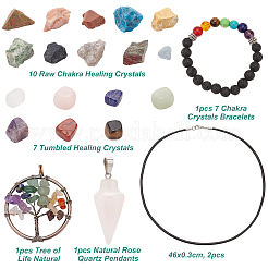 DIY Mixed Stone Chakra Jewelry Making Finding Kit&nbsp;DIY-CA0003-69