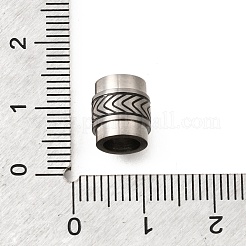 304 Stainless Steel European Beads&nbsp;STAS-H263-08P