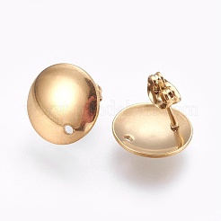 Ion Plating(IP) 304 Stainless Steel Stud Earring Findings&nbsp;STAS-G178-03G-13mm